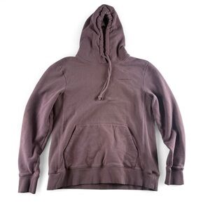 Outdoor Voices Women’s Hoodie Small Mauve Rose Pullover Kangaroo Pocket Cotton